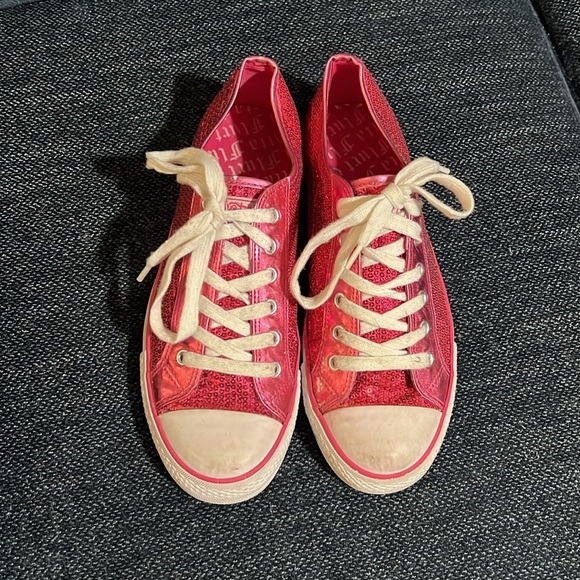 Pink Sequin Sneakers - Picture 2 of 4